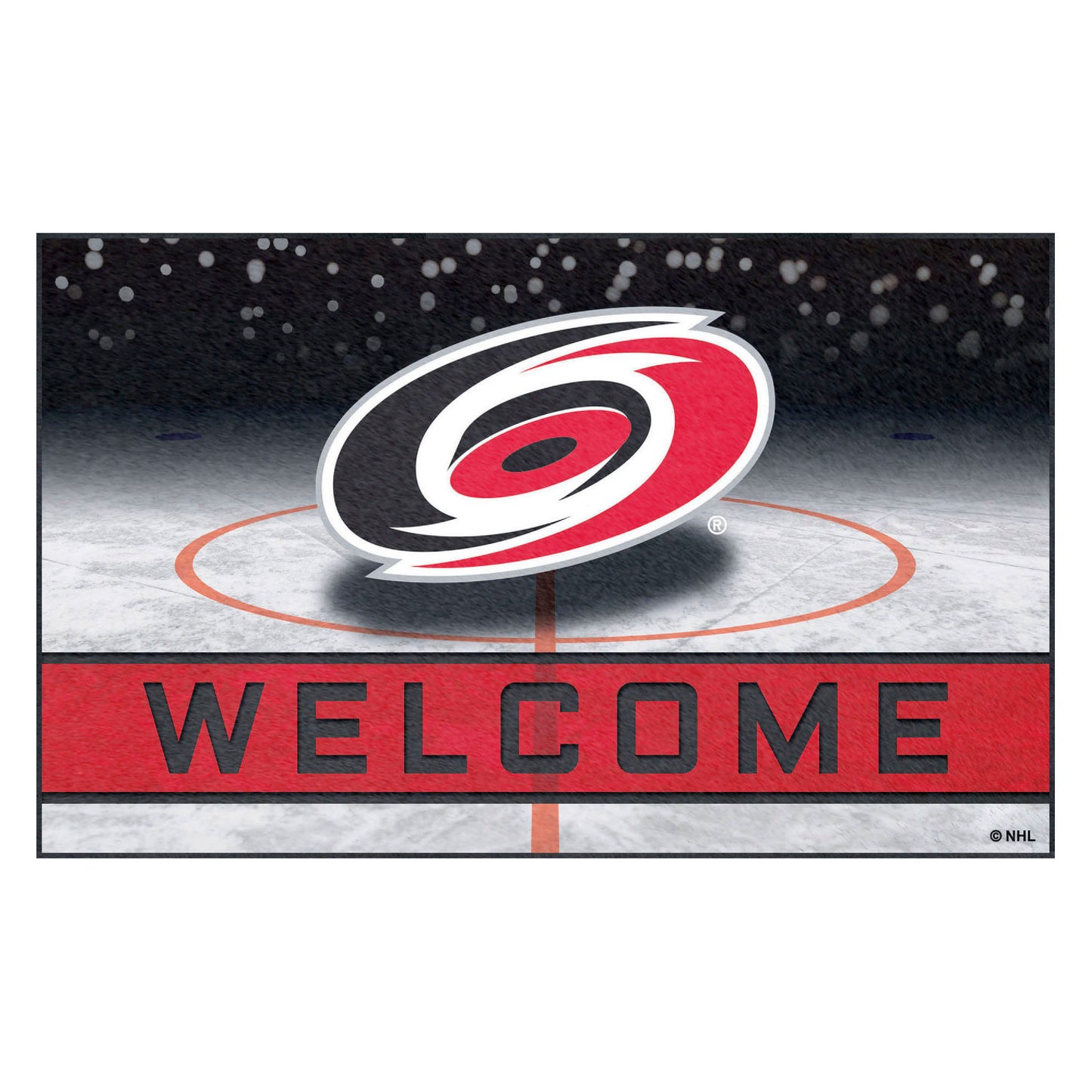 Carolina Hurricanes Crumb Rubber Door Mat - 18in. x 30in.