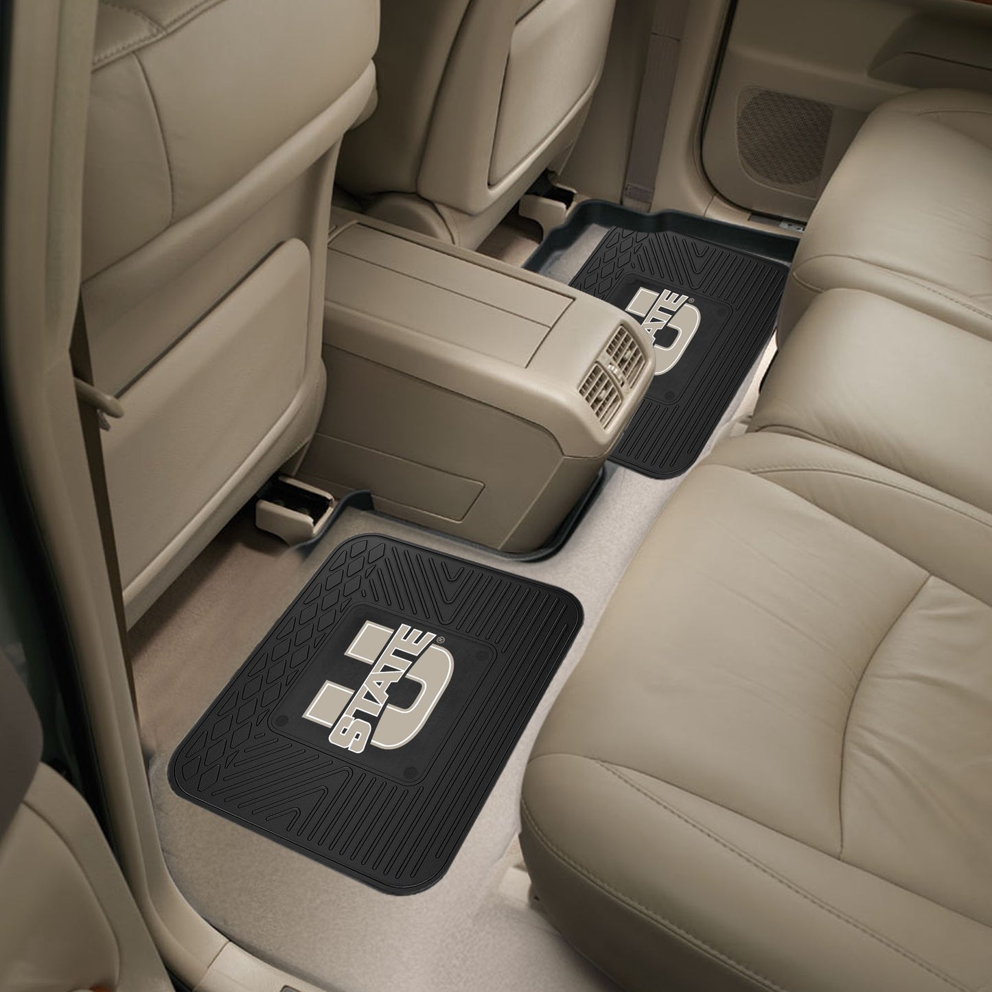 Utah State Aggies Back Seat Car Utility Mats - 2 Piece Set