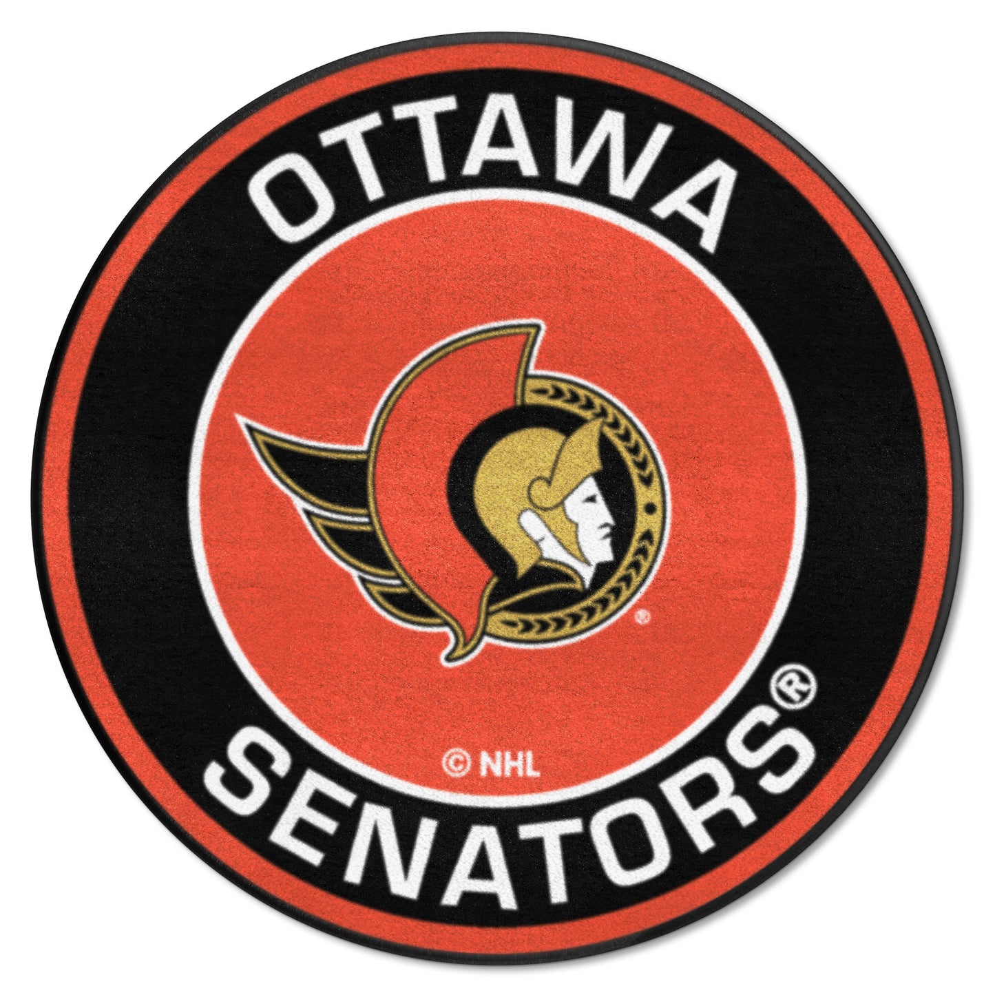 Ottawa Senators Roundel Rug - 27in. Diameter