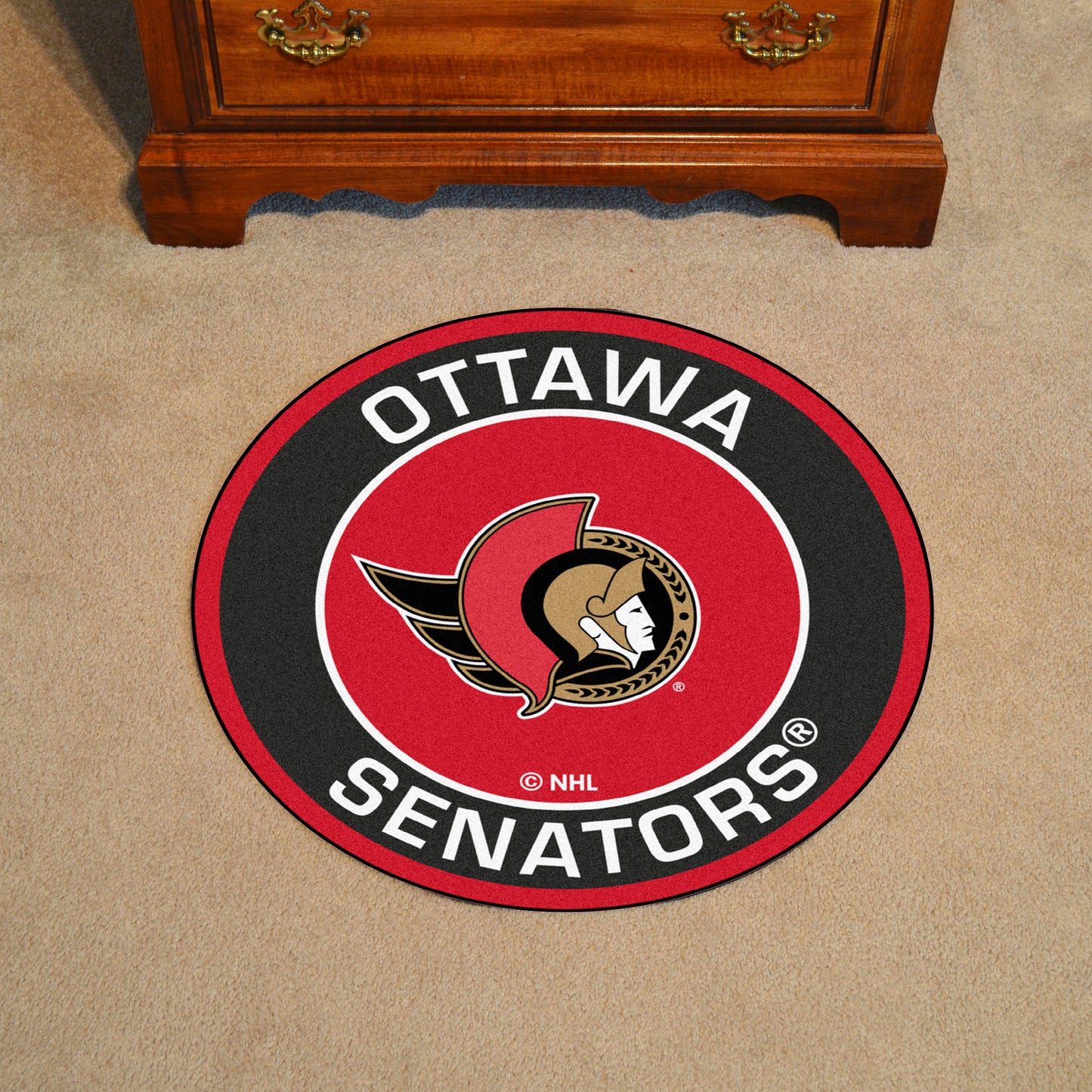 Ottawa Senators Roundel Rug - 27in. Diameter