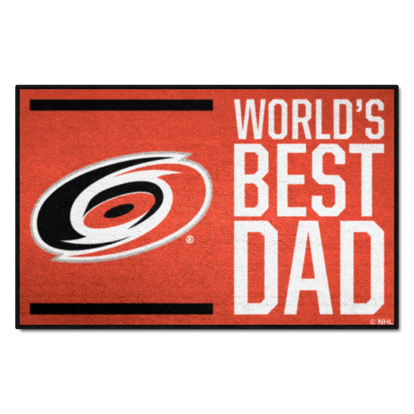 Carolina Hurricanes Starter Mat Accent Rug - 19in. x 30in. World's Best Dad Starter Mat