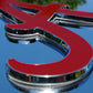 Miami Dolphins 3D Stainless Steel License Plate