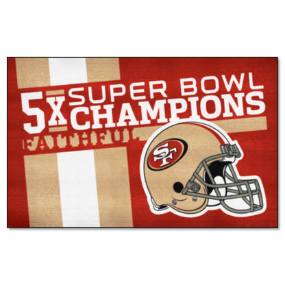 San Francisco 49ers Dynasty Ulti-Mat Rug - 5ft. x 8ft.