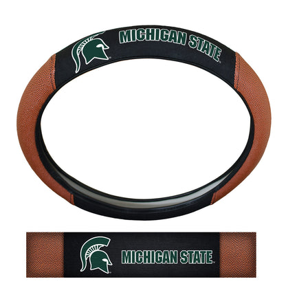 Michigan State Spartans Football Grip Steering Wheel Cover 15" Diameter