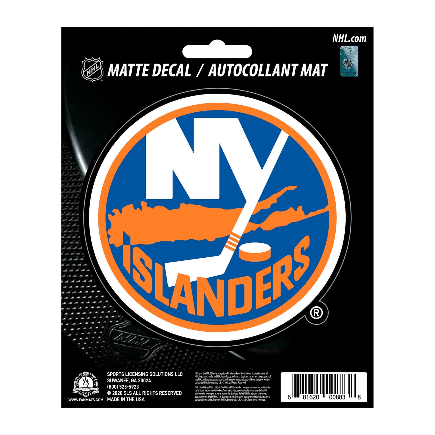 New York Islanders Matte Decal Sticker