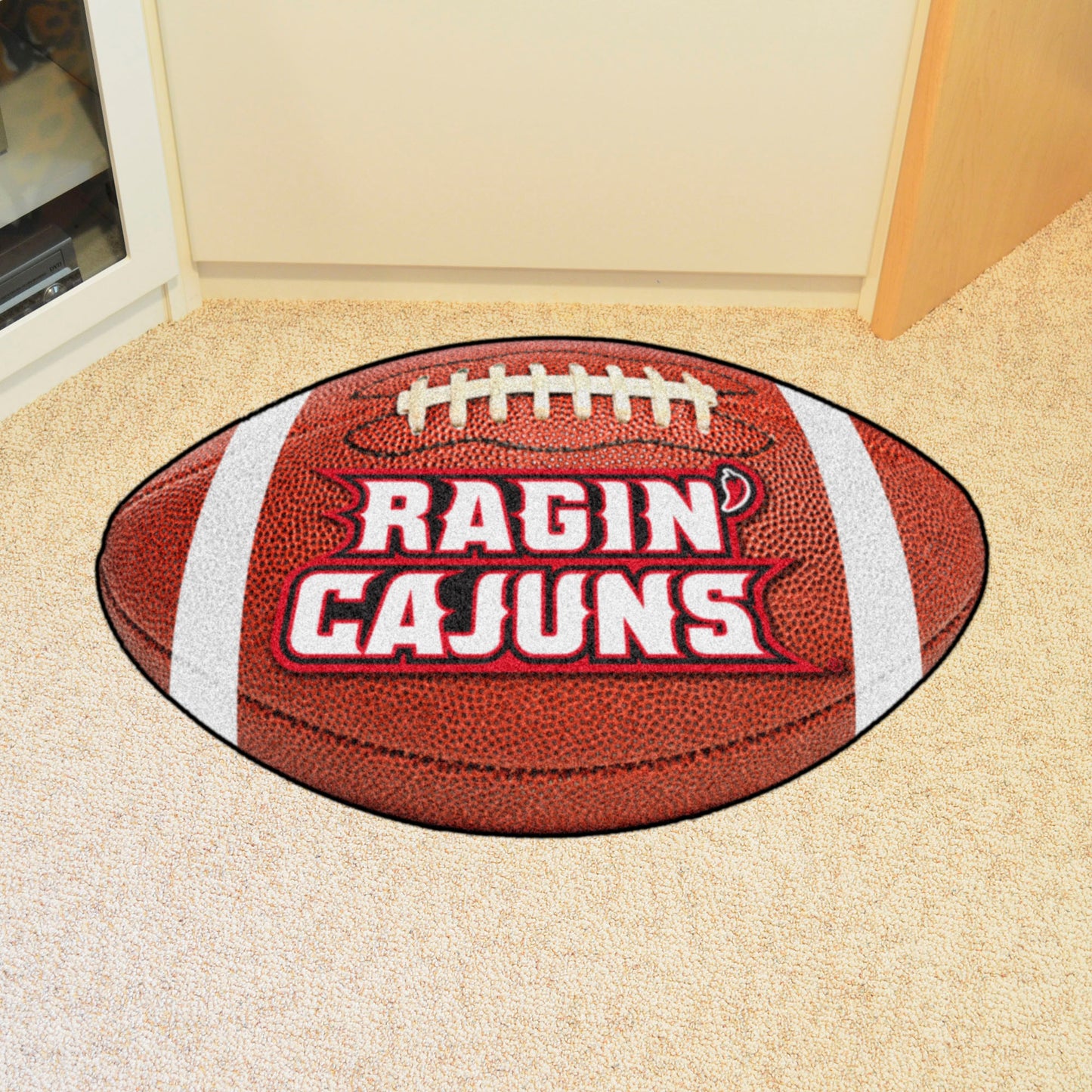 Louisiana-Lafayette Ragin' Cajuns Football Rug - 20.5in. x 32.5in.