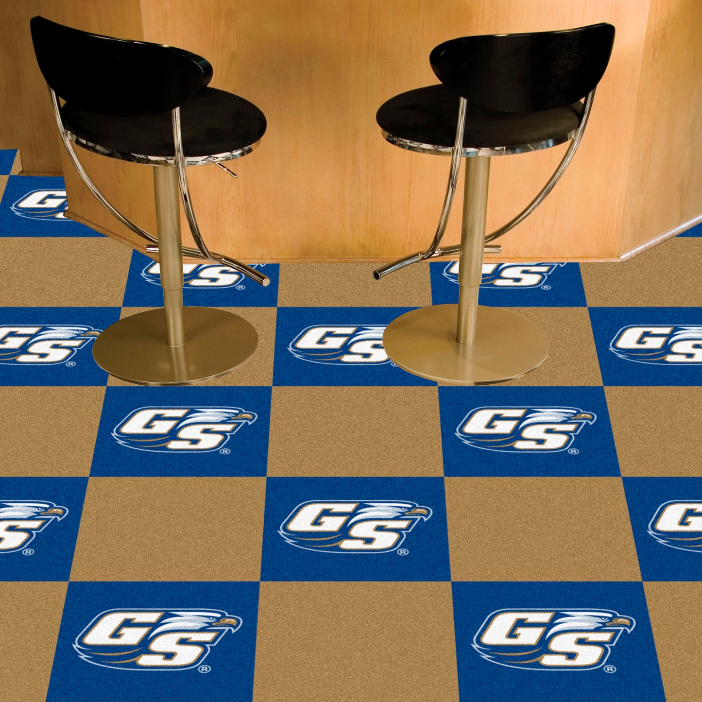 Georgia Southern Eagles Team Carpet Tiles - 45 Sq Ft.