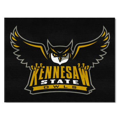 Kennesaw State Owls All-Star Rug - 34 in. x 42.5 in. - "Owl" Logo & Wordmark