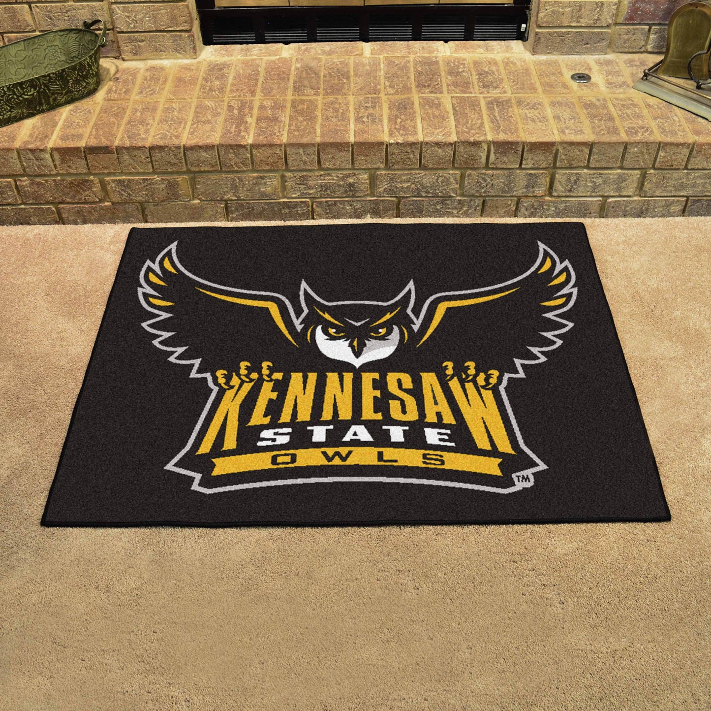 Kennesaw State Owls All-Star Rug - 34 in. x 42.5 in. - "Owl" Logo & Wordmark