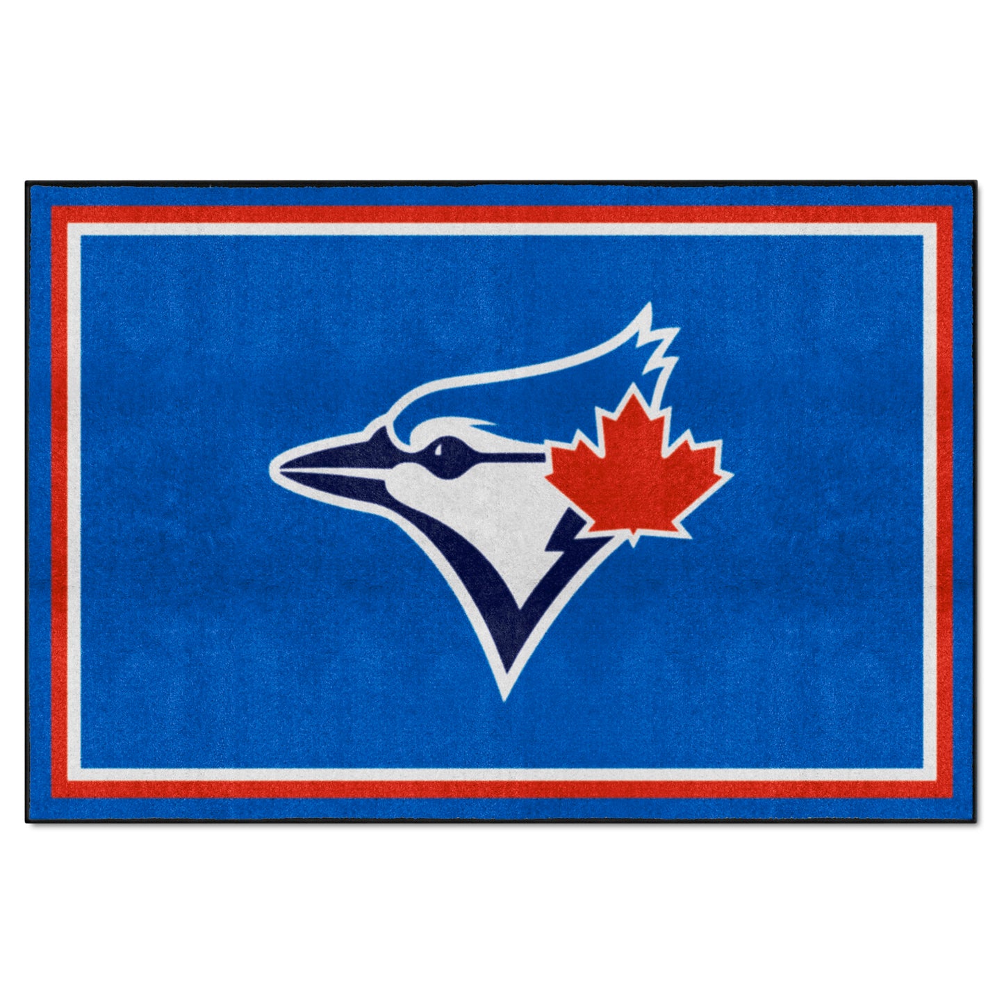 Toronto Blue Jays 5ft. x 8 ft. Plush Area Rug - Blue Jays Circular Alternate Logo