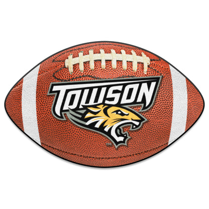 Towson Tigers Football Rug - 20.5in. x 32.5in. - "Towson & Tiger" Logo