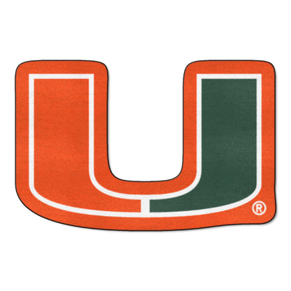 Miami Hurricanes Mascot Rug - U Primary Logo