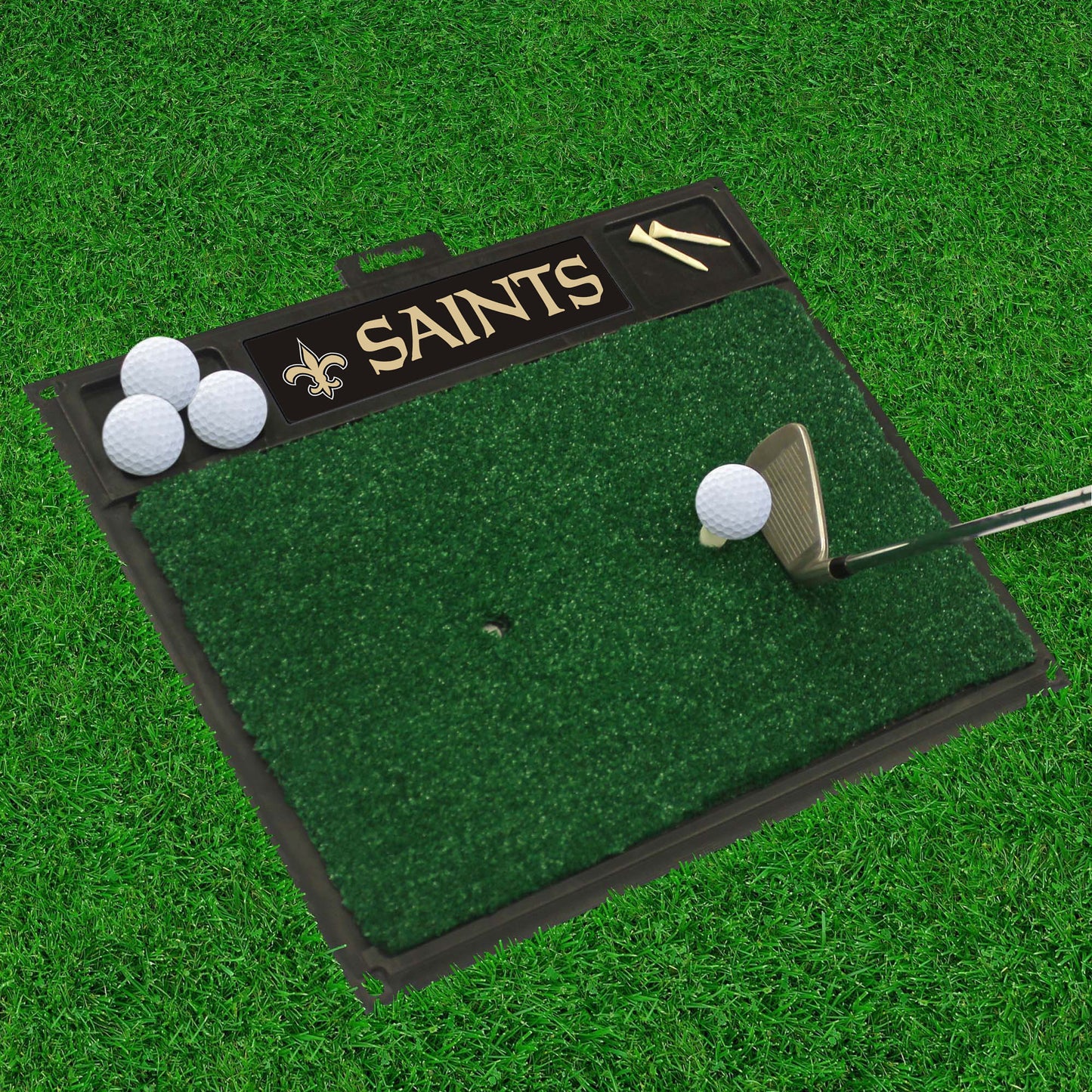 New Orleans Saints Golf Hitting Mat