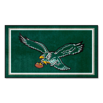 Philadelphia Eagles 3ft. x 5ft. Plush Area RugNFL Retro Logo, Eagle on Ball Logo