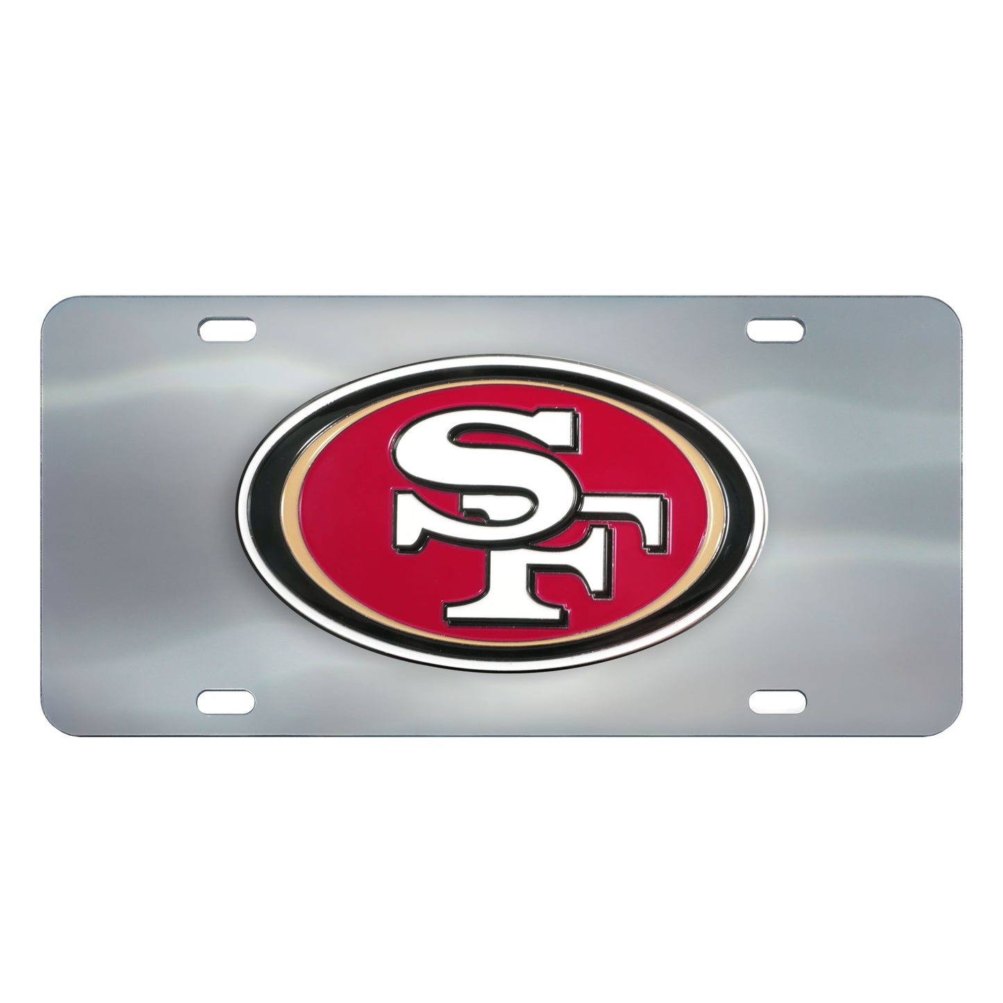 San Francisco 49ers 3D Stainless Steel License Plate