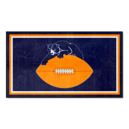 Chicago Bears 3ft. x 5ft. Plush Area RugNFL Retro Logo, Bear on Ball Logo