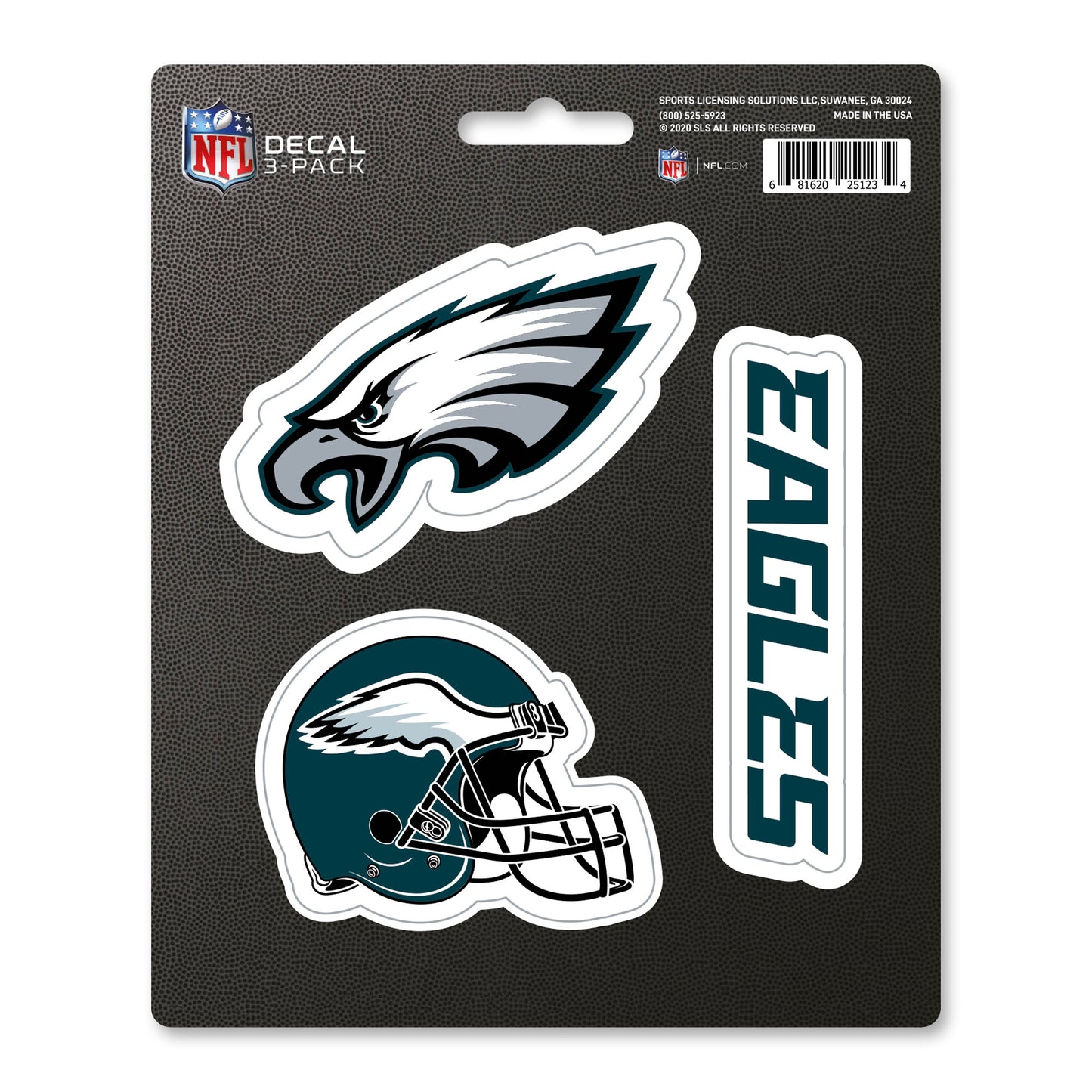 Philadelphia Eagles 3 Piece Decal Sticker Set