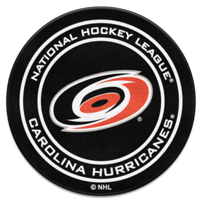 Carolina Hurricanes Hockey Puck Rug - 27in. Diameter