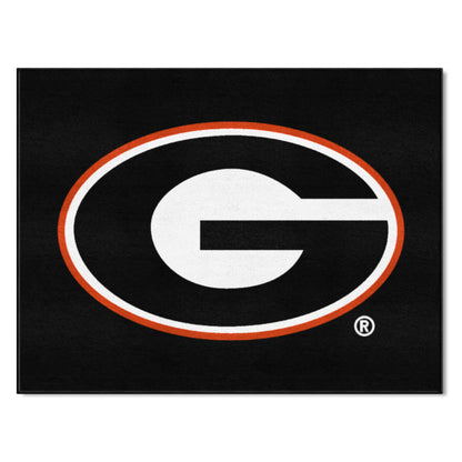 Georgia Bulldogs All-Star Rug - 34 in. x 42.5 in. - G Primary Logo, Black