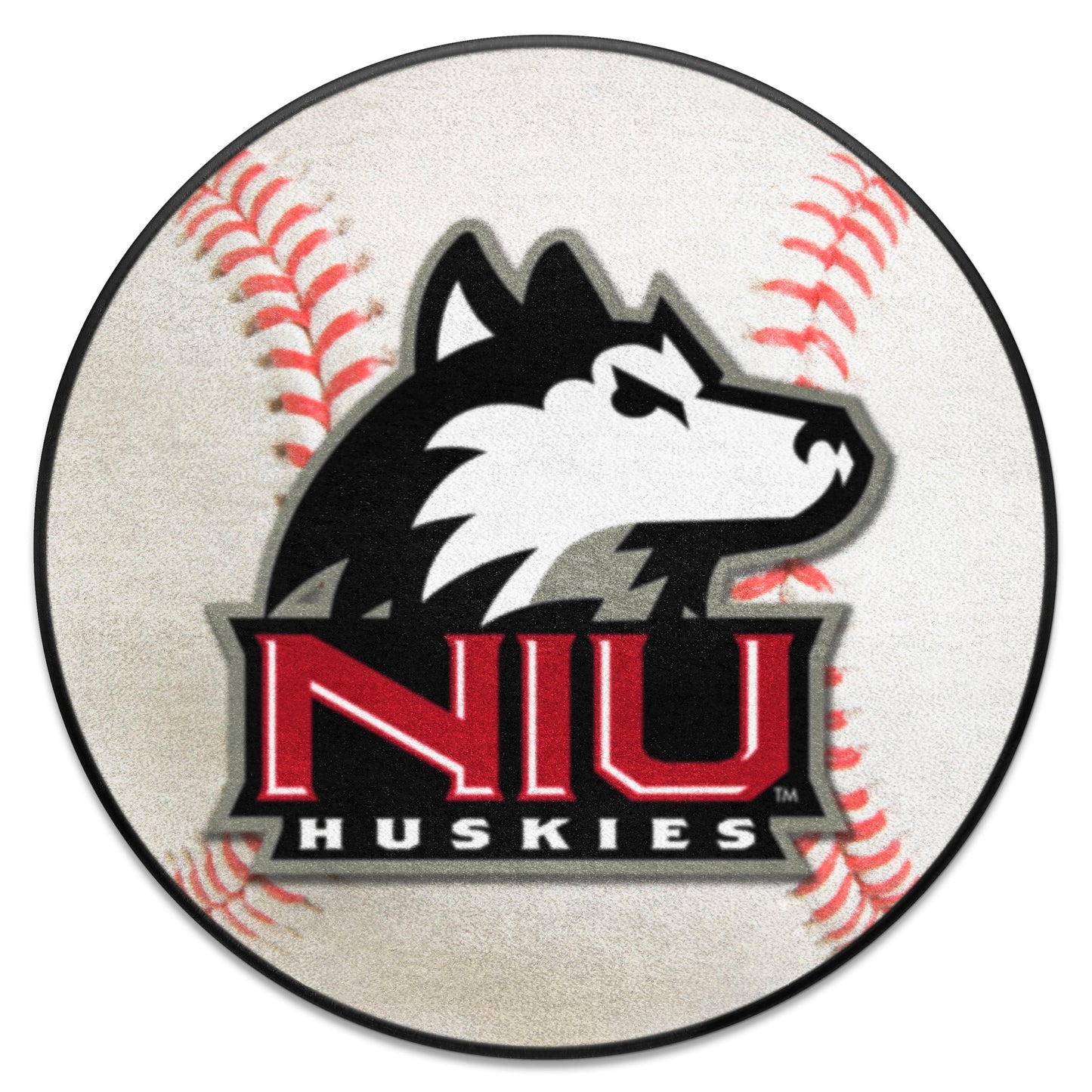 Northern Illinois Huskies Baseball Rug - 27in. Diameter