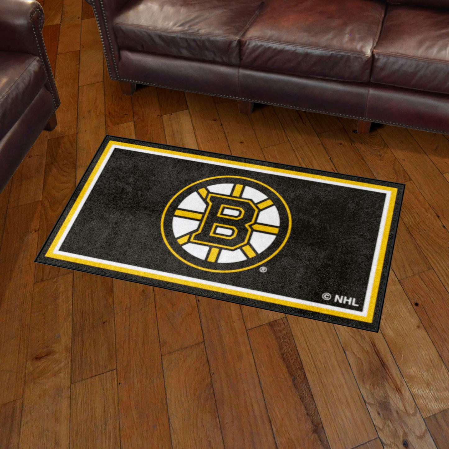 Boston Bruins 3ft. x 5ft. Plush Area Rug