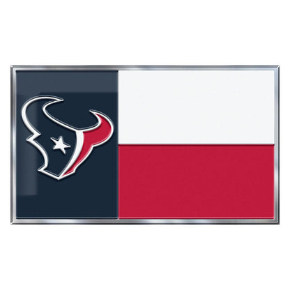 Houston Texans State Flag Aluminum Embossed Emblem
