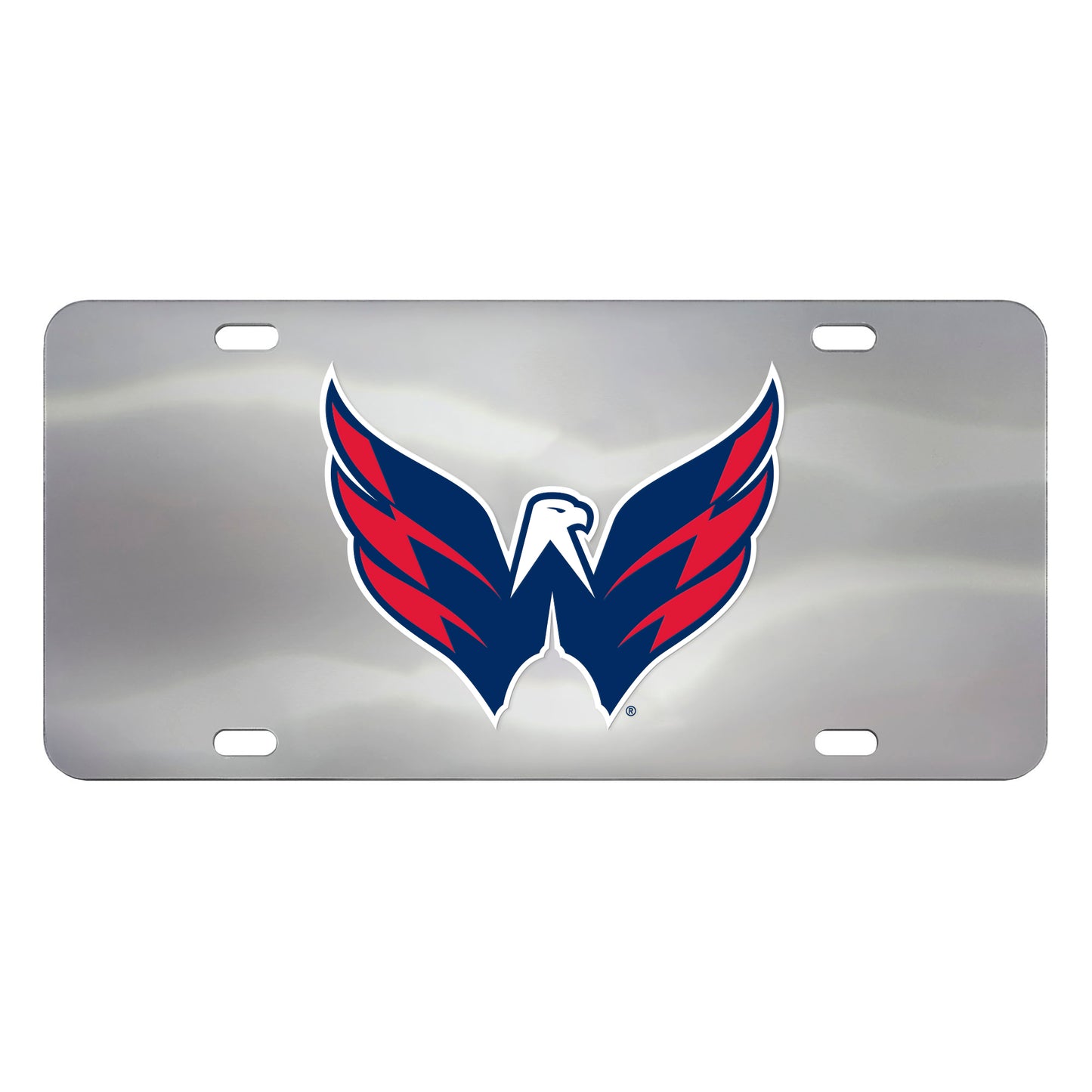 Washington Capitals 3D Stainless Steel License Plate