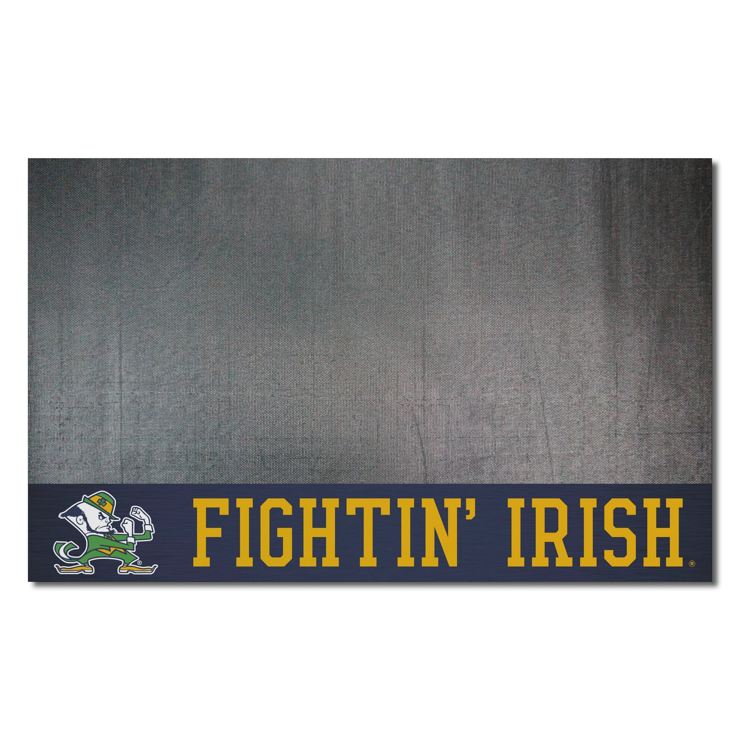 Notre Dame Fighting Irish Vinyl Grill Mat - 26in. x 42in. - Leprechaun Alternate Logo
