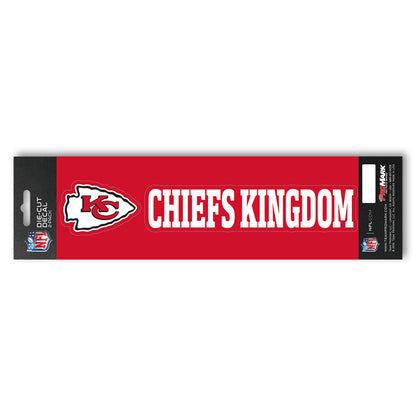 Kansas City Chiefs 2 Piece Team Slogan Decal Sticker Set