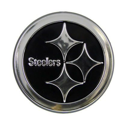 Pittsburgh Steelers Molded Chrome Plastic Emblem