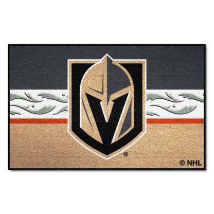 Vegas Golden Knights Starter Mat Accent Rug - 19in. x 30in. Uniform Alternate Design