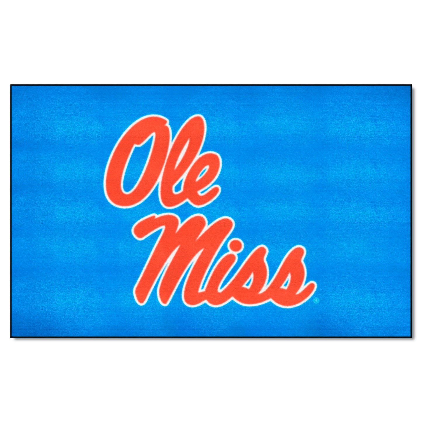 Ole Miss Rebels Ulti-Mat Rug - 5ft. x 8ft. - Alternate Light Blue and "Ole Miss" Script Logo