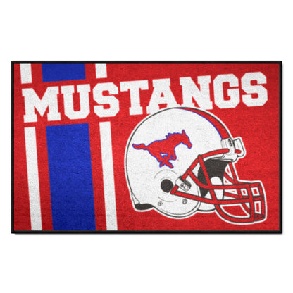 SMU Mustangs Starter Mat Accent Rug - 19in. x 30in. Uniform Design