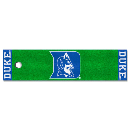 Duke Blue Devils Putting Green Mat - 1.5ft. x 6ft. - "D & Devil" Logo