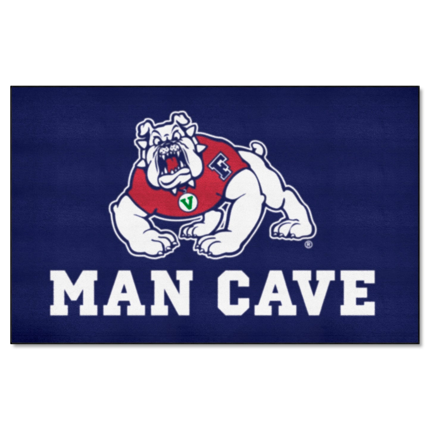 Fresno State Bulldogs Man Cave Ulti-Mat Rug - 5ft. x 8ft. - Navy