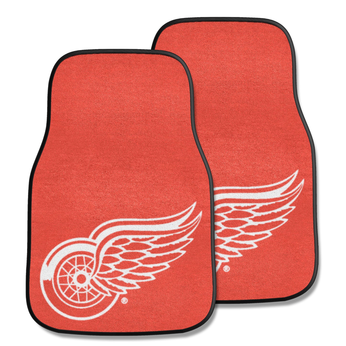 Detroit Red Wings Front Carpet Car Mat Set - 2 Pieces - Red