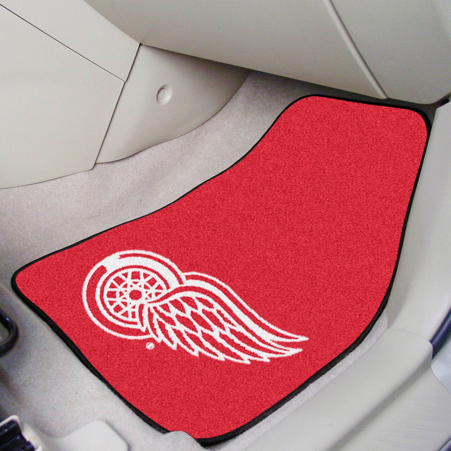 Detroit Red Wings Front Carpet Car Mat Set - 2 Pieces - Red