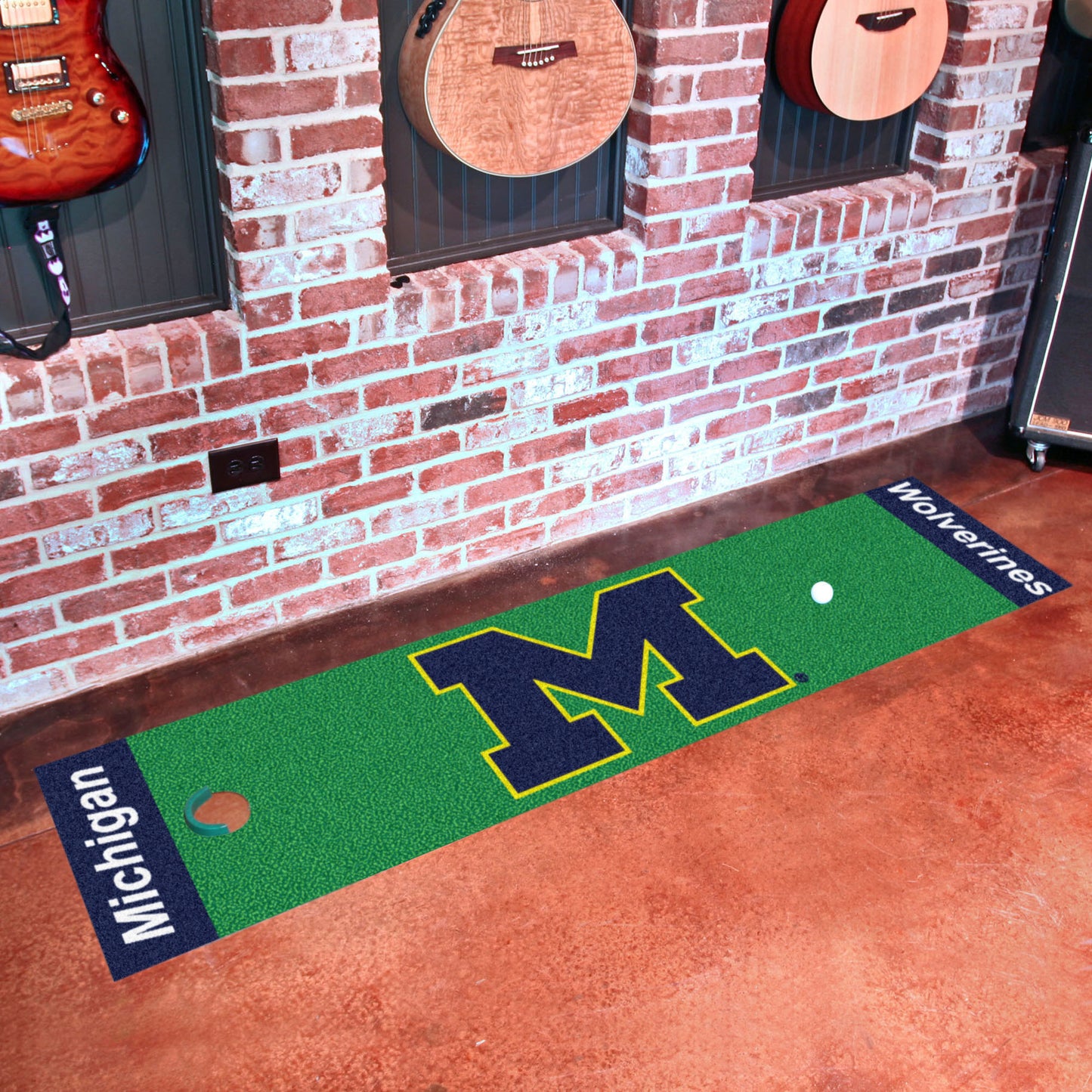 Michigan Wolverines Putting Green Mat - 1.5ft. x 6ft.