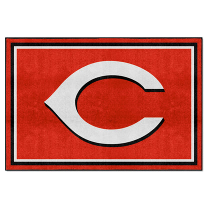 Cincinnati Reds 5ft. x 8 ft. Plush Area Rug - "C Reds" Logo