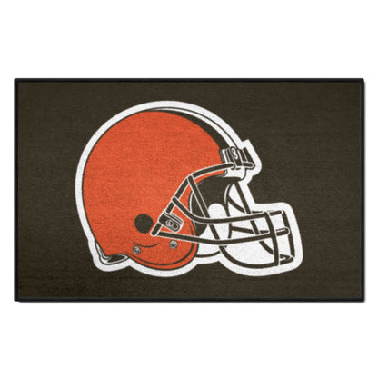 Cleveland Browns Starter Accent Rug - 19in. x 30in. - Browns Helmet Primary Logo