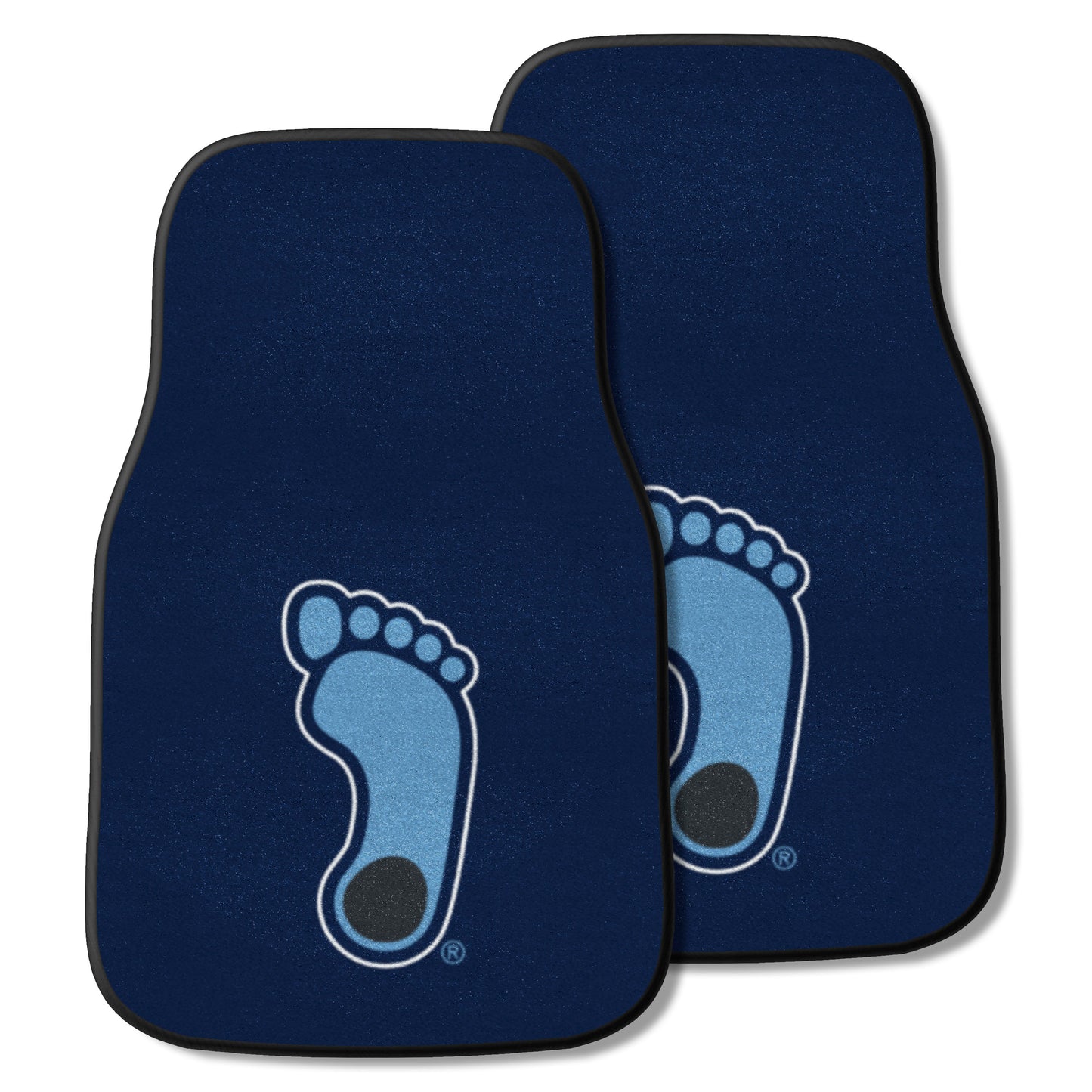 North Carolina Front Carpet Car Mat Set - 2 Pieces