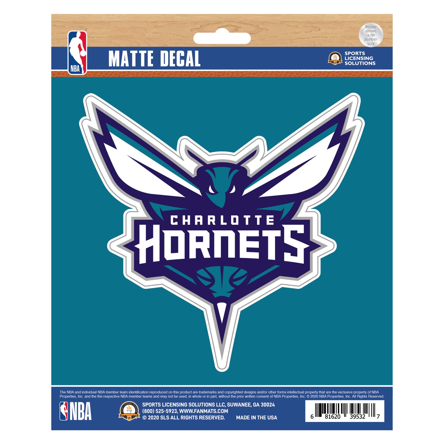 Charlotte Hornets Matte Decal Sticker