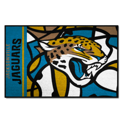 Jacksonville Jaguars Starter Mat XFIT Design - 19in x 30in Accent Rug