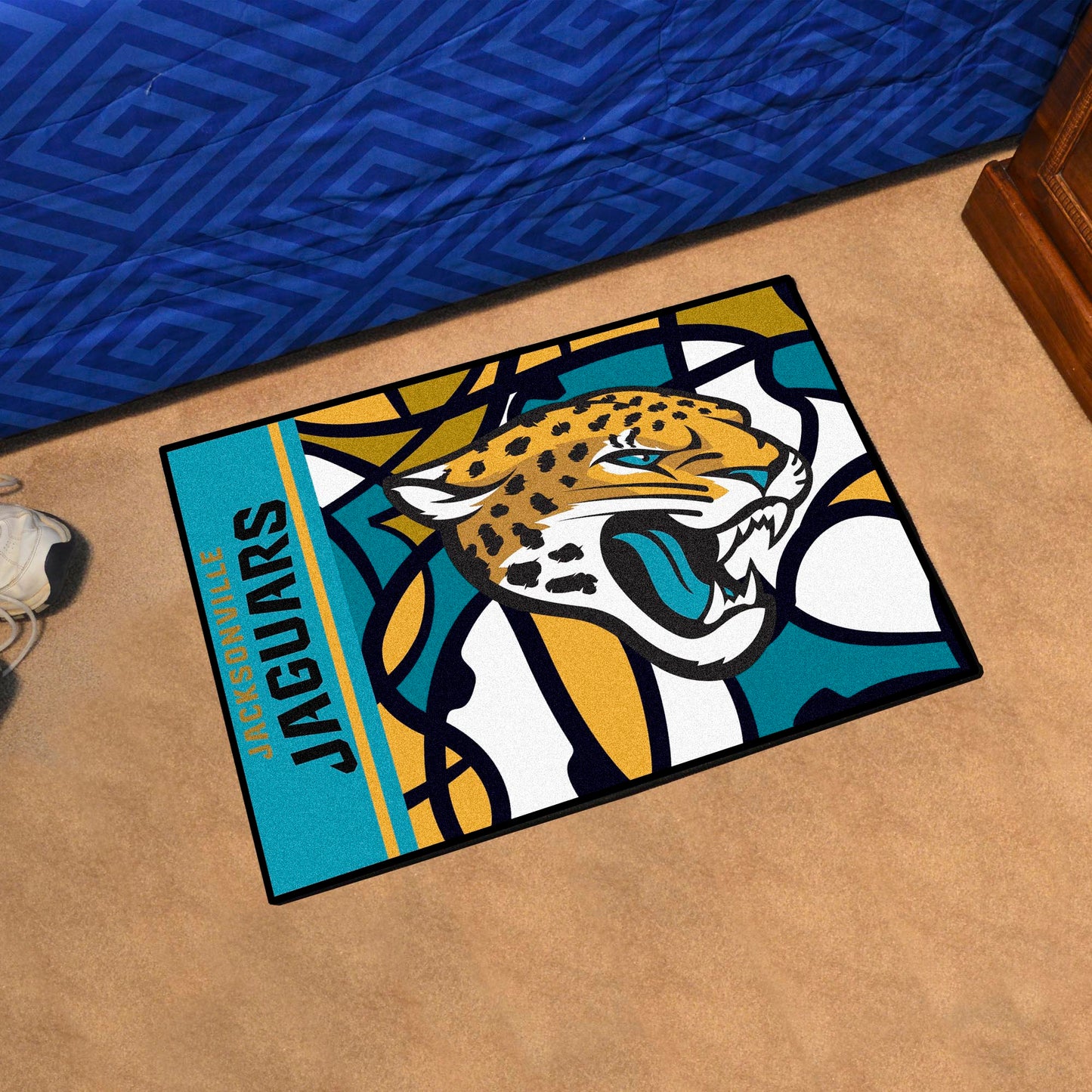 Jacksonville Jaguars Starter Mat XFIT Design - 19in x 30in Accent Rug