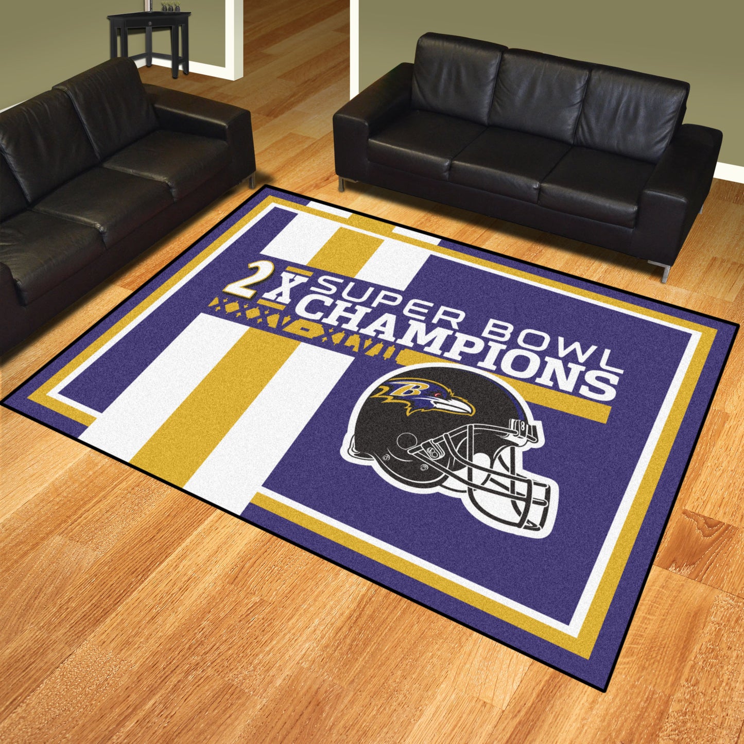 Baltimore Ravens Dynasty 8ft. x 10ft. Plush Area Rug