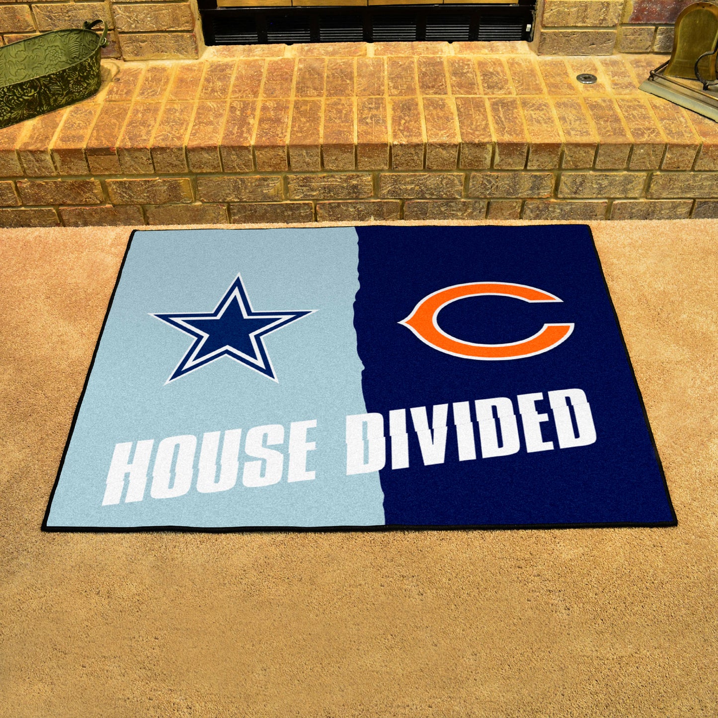 NFL Cowboys / Bears House Divided Rug