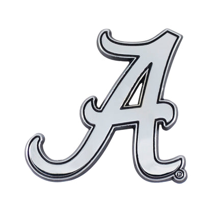 Alabama Crimson Tide 3D Chromed Metal Emblem - A Primary Logo