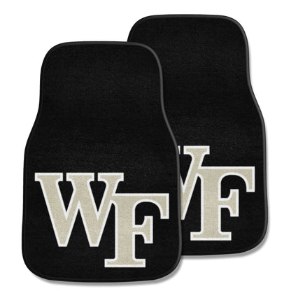 Wake Forest Demon Deacons Front Carpet Car Mat Set - 2 Pieces - WF Primary Logo