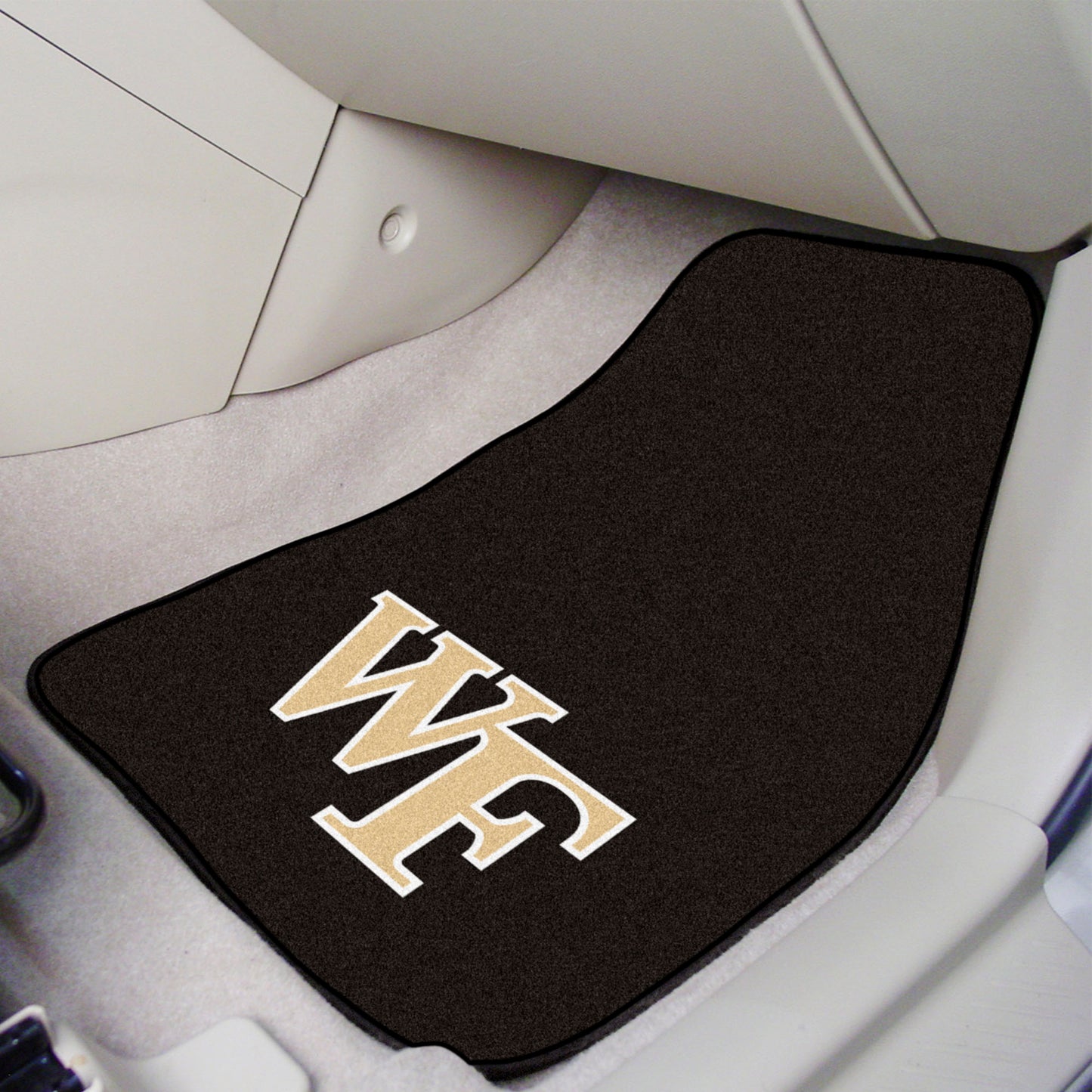 Wake Forest Demon Deacons Front Carpet Car Mat Set - 2 Pieces - WF Primary Logo