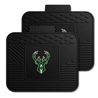 Milwaukee Bucks Back Seat Car Utility Mats - 2 Piece Set